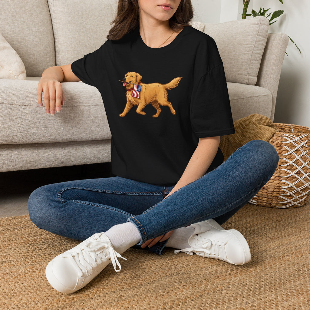 American Flag Golden T-Shirt