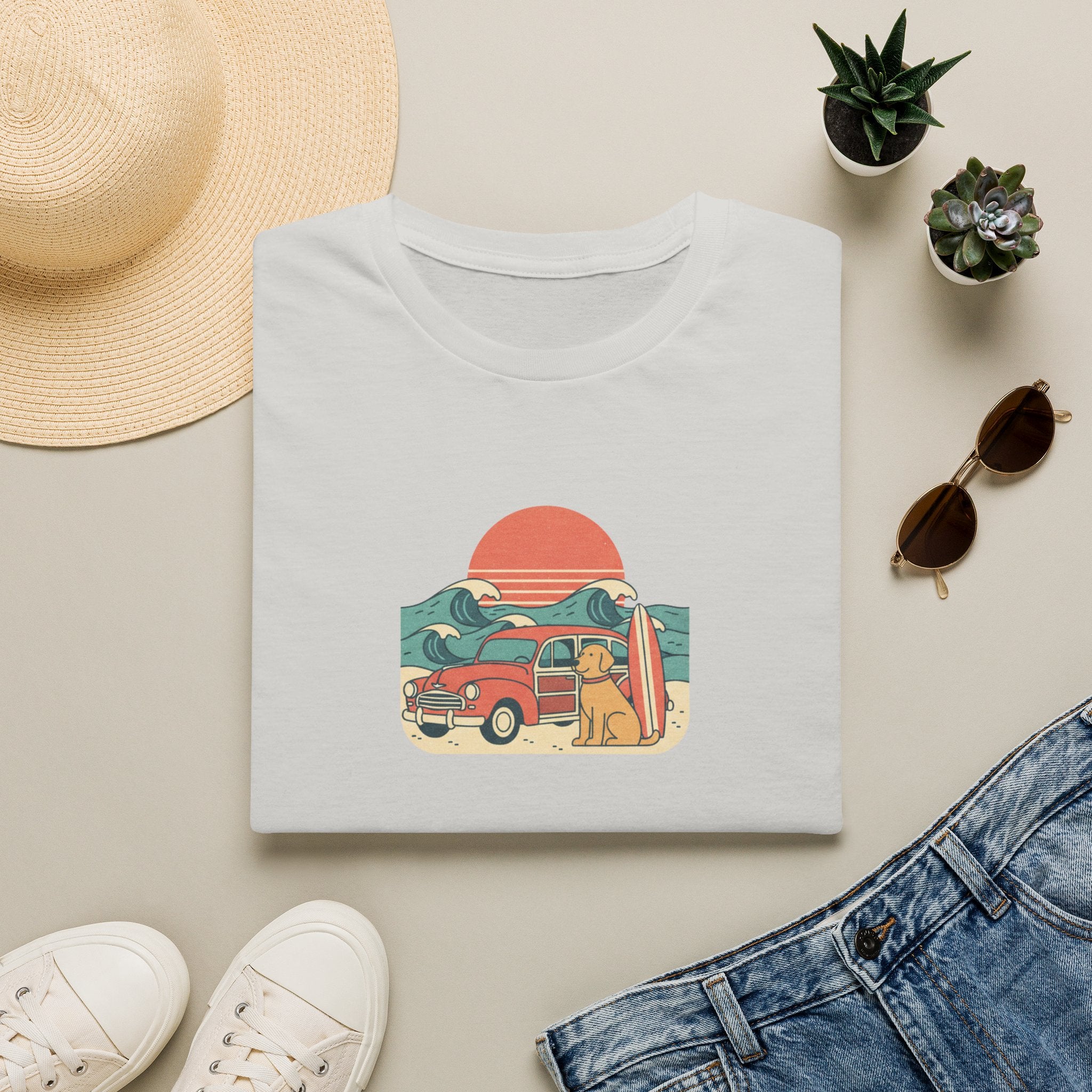 Surfing Golden T-Shirt