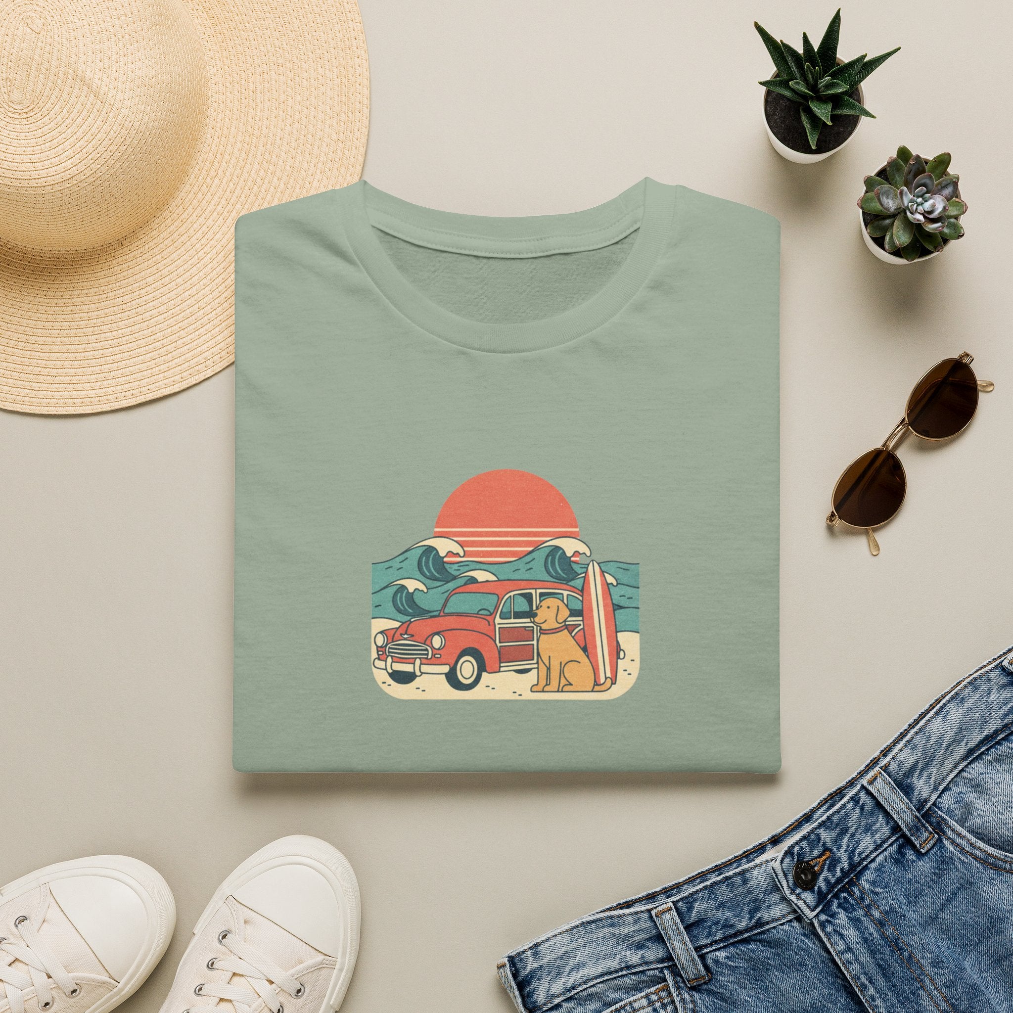 Surfing Golden T-Shirt