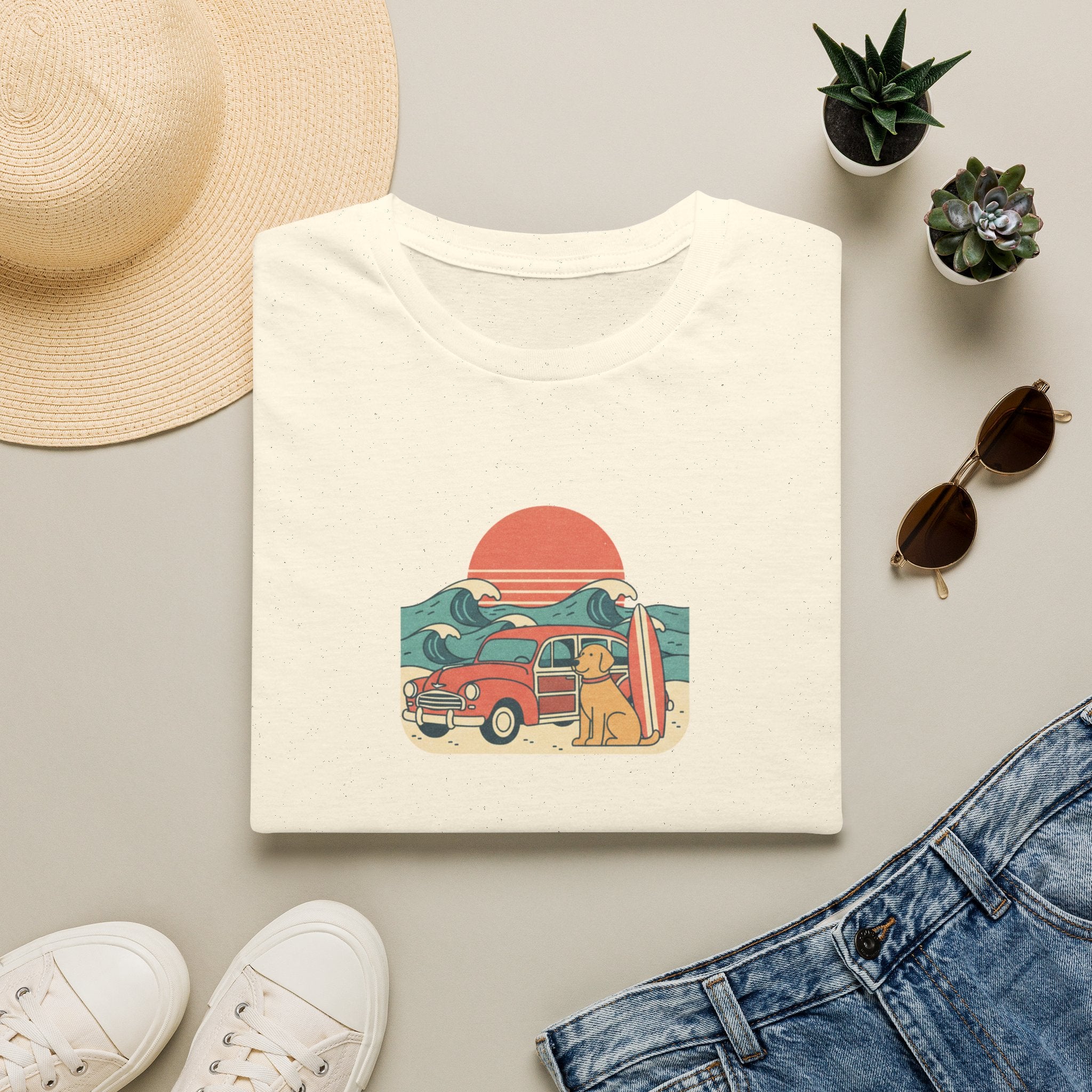 Surfing Golden T-Shirt