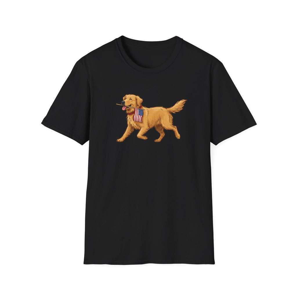 American Flag Golden T-Shirt