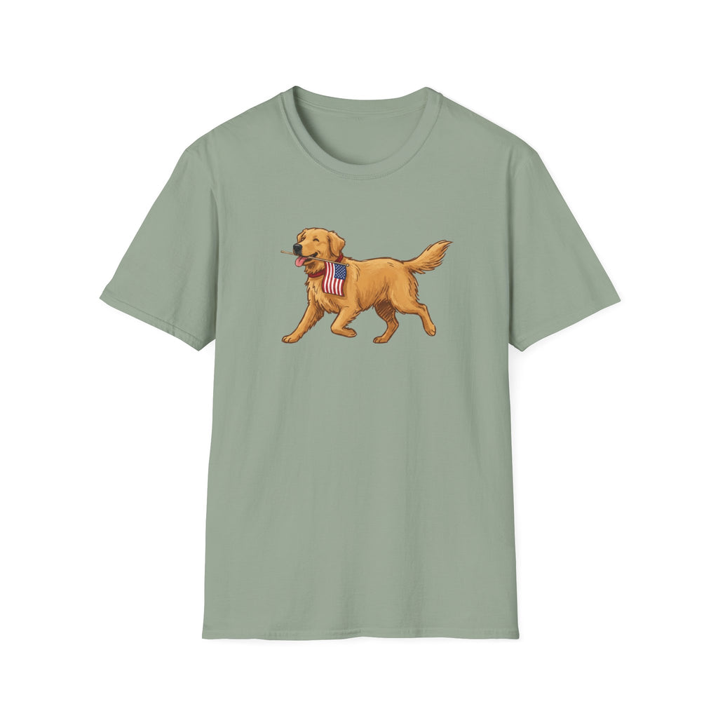 American Flag Golden T-Shirt