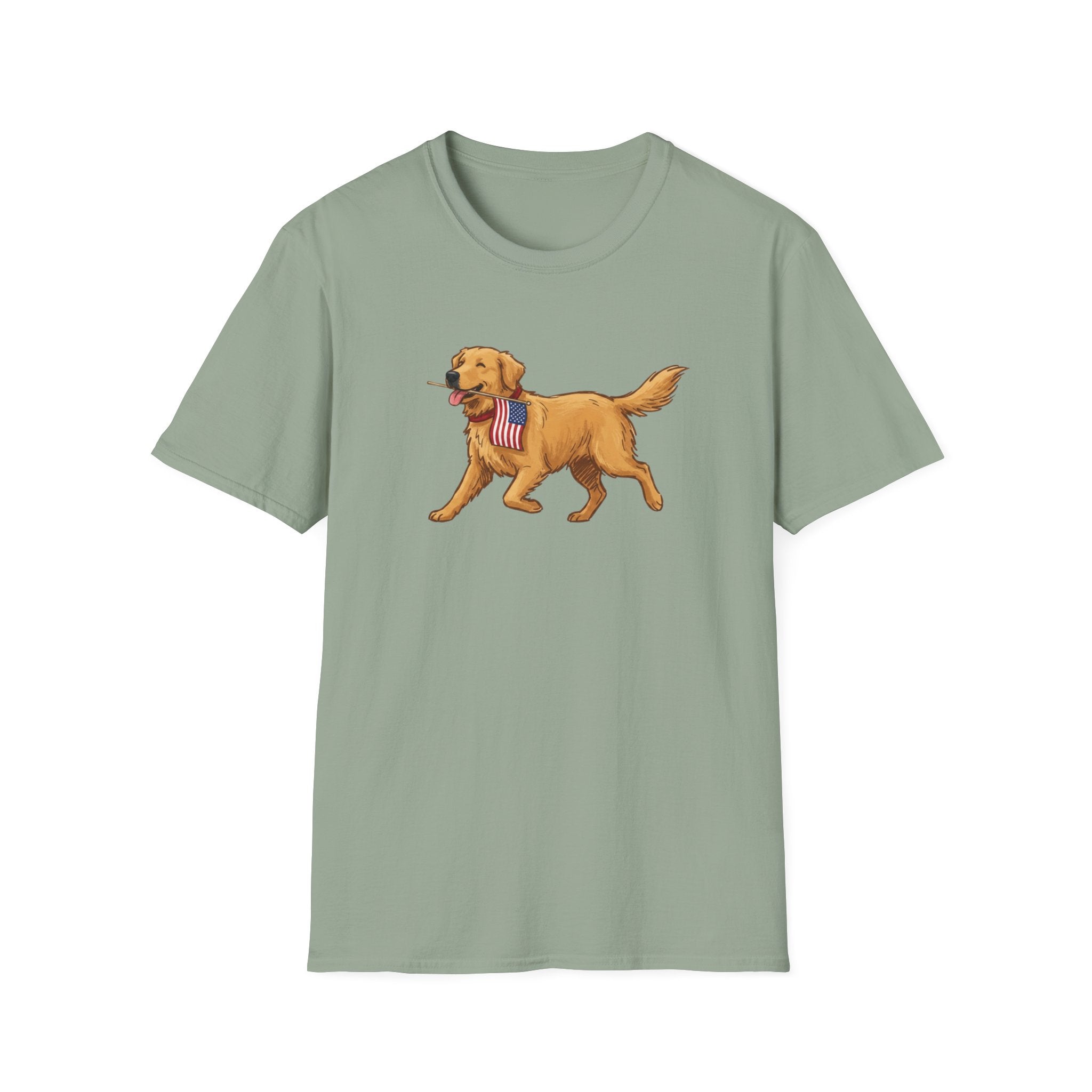 American Flag Golden T-Shirt