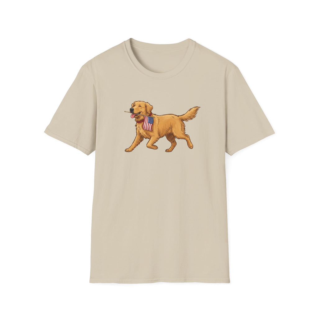 American Flag Golden T-Shirt