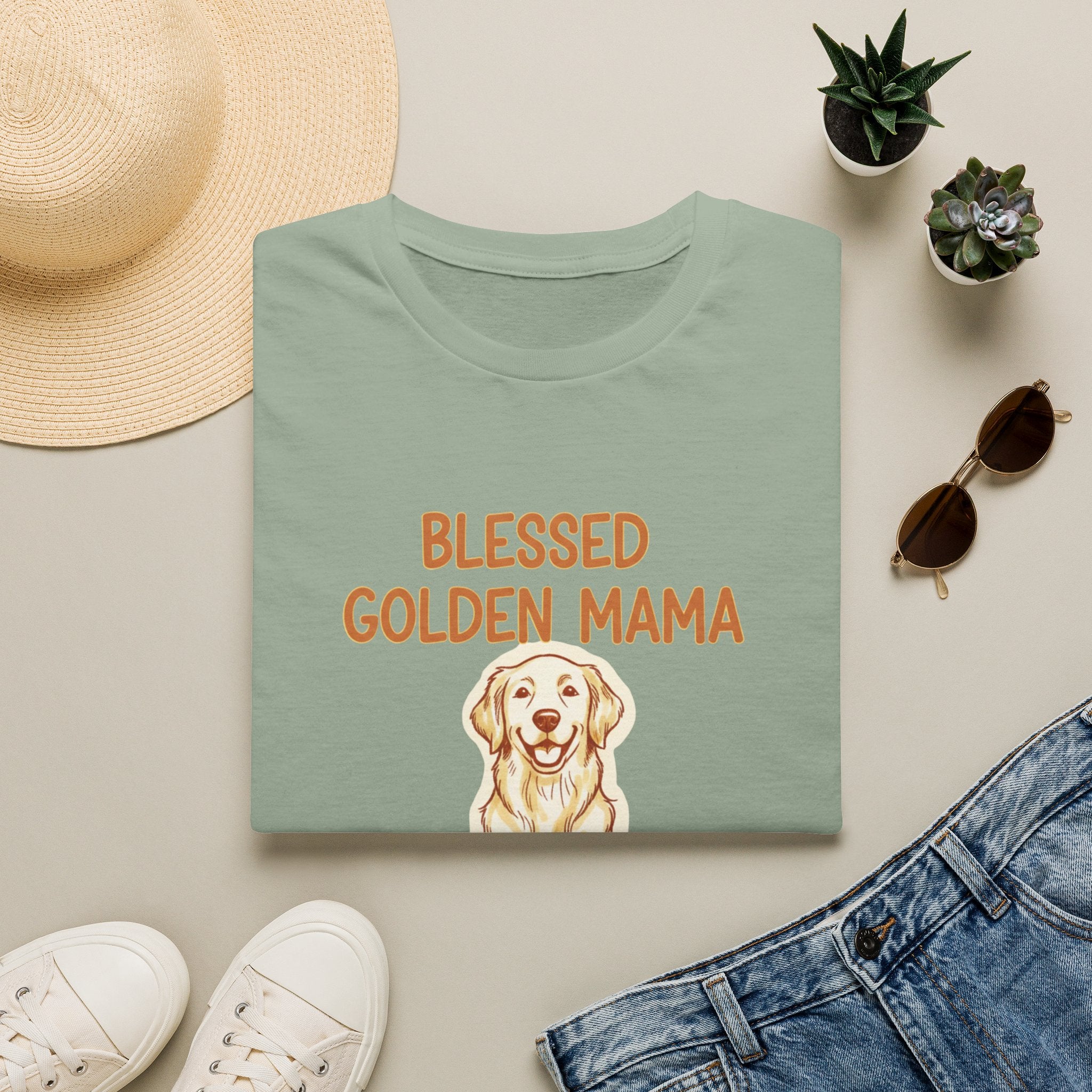 Blessed Golden Mama T-Shirt
