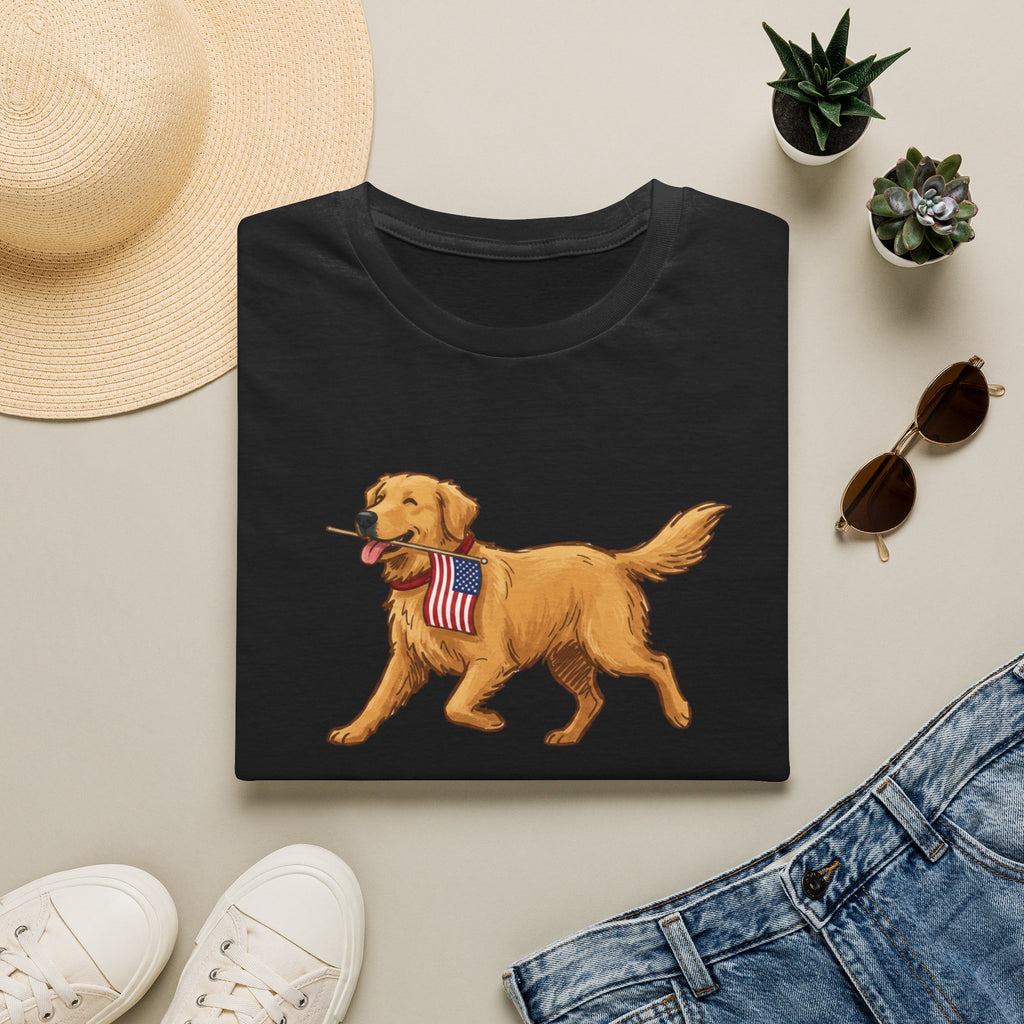 American Flag Golden T-Shirt