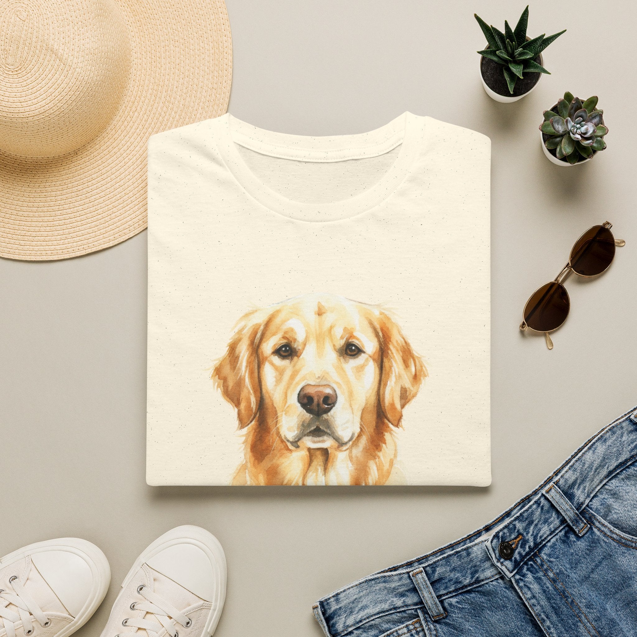 Watercolor Golden T-Shirt