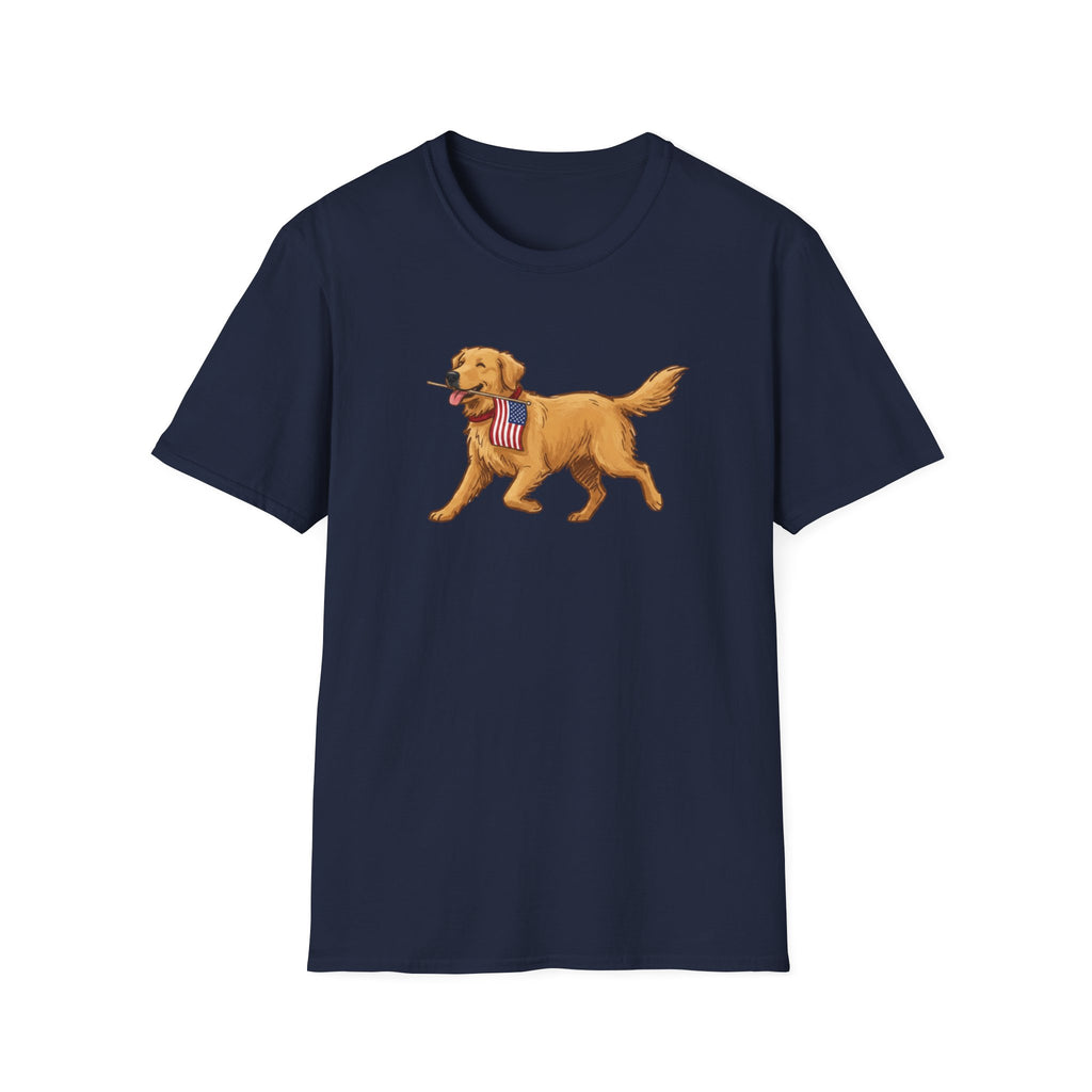 American Flag Golden T-Shirt